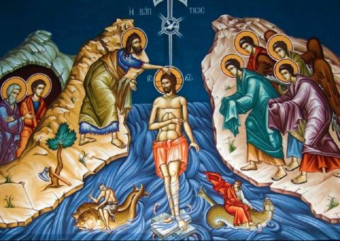 L’icône du baptême de Jésus