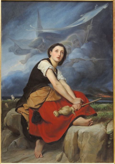 Jeanne d’Arc écoutant ses voix dans le tableau de 1859 de François-Léon Bénouville