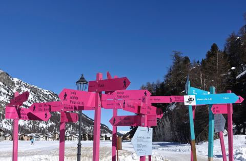 Perdu à Saint-Moritz, en Suisse