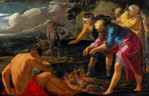 « Saint Paul naufragé à Malte », peint par Laurent de La Hyre en 1630 apr. J.-C.