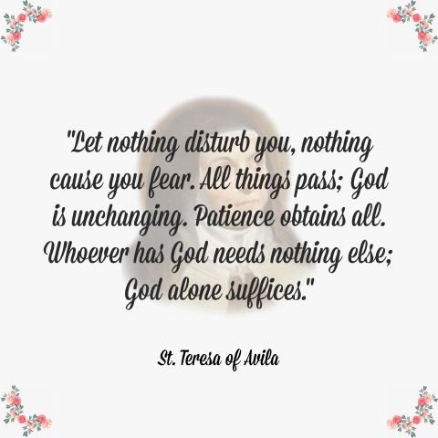 Citation de sainte Thérèse d’Avila
